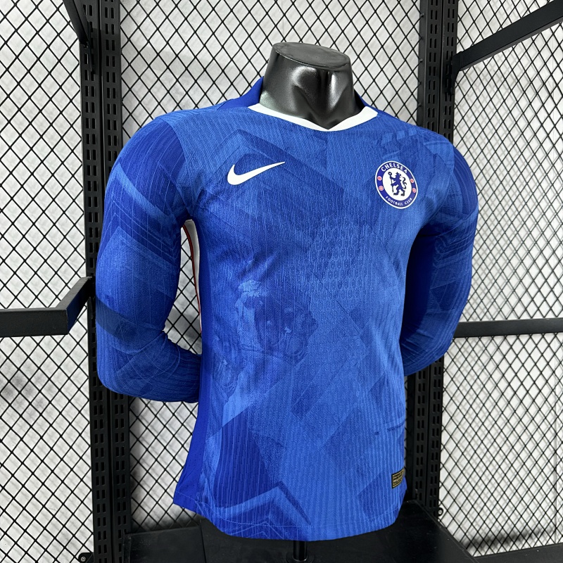 Chelsea Local Versión Jugador 2025/26 (Azul, Manga Larga) 7