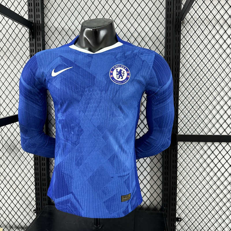Chelsea Local Versión Jugador 2025/26 (Azul, Manga Larga) 8