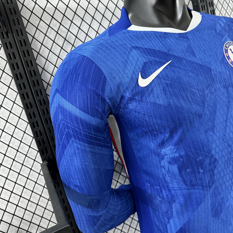 Chelsea Local Versión Jugador 2025/26 (Azul, Manga Larga) 9