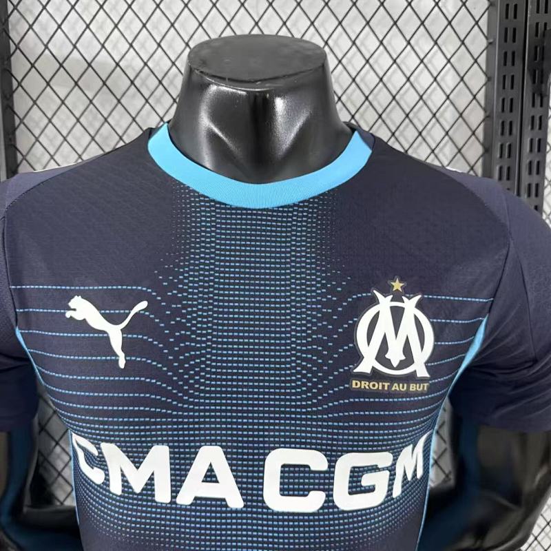 Olympique de Marseille Visitante Versión Jugador 2025/26 (Azul Marino) 3