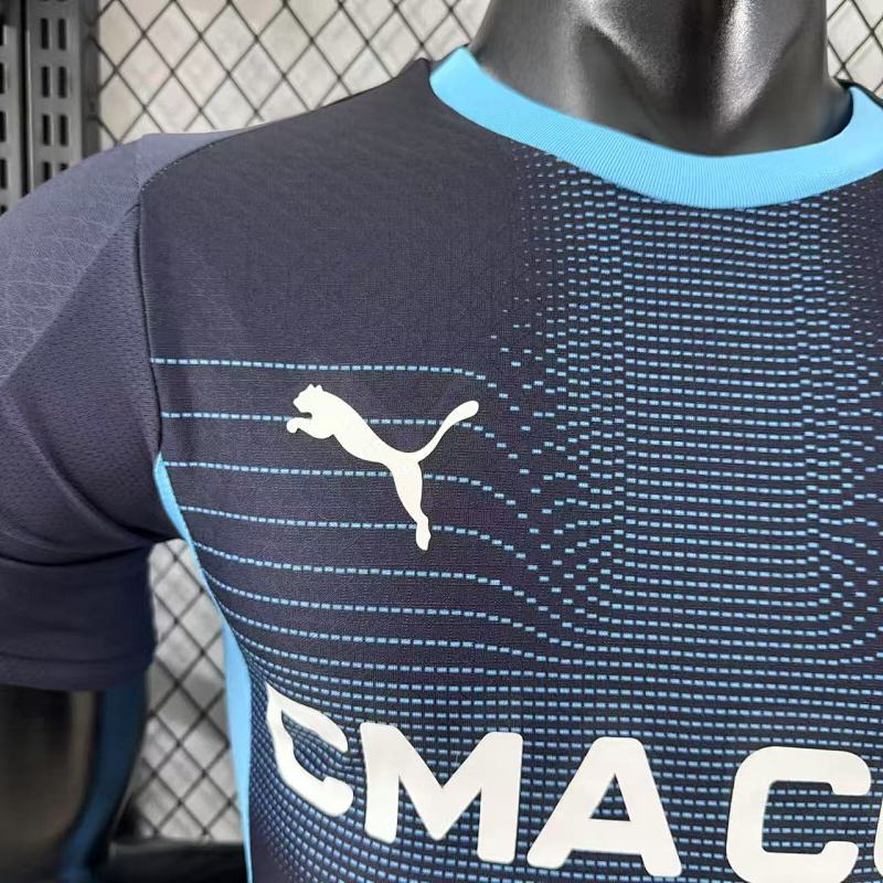 Olympique de Marseille Visitante Versión Jugador 2025/26 (Azul Marino) 4