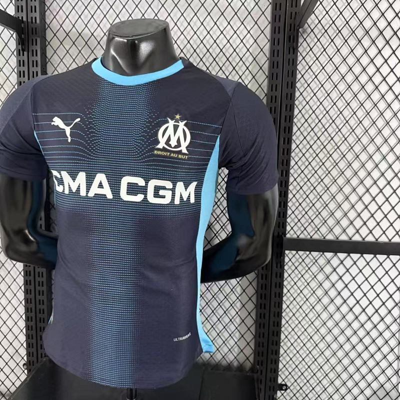 Olympique de Marseille Visitante Versión Jugador 2025/26 (Azul Marino) 7
