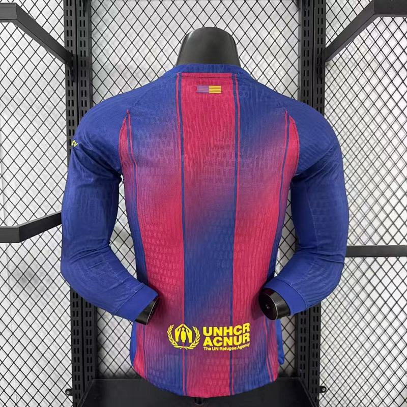 FC Barcelona Local Versión Jugador 2025/26 (Azul, Manga Larga) 2