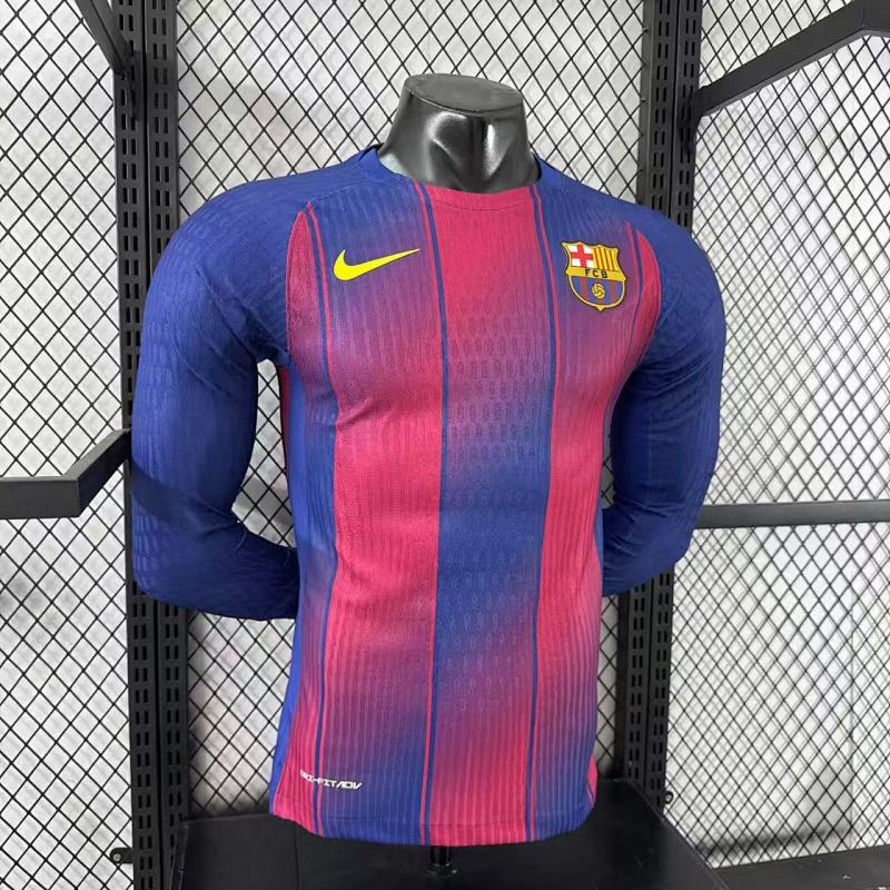 FC Barcelona Local Versión Jugador 2025/26 (Azul, Manga Larga) 3
