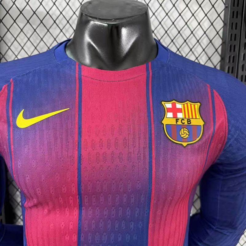 FC Barcelona Local Versión Jugador 2025/26 (Azul, Manga Larga) 5
