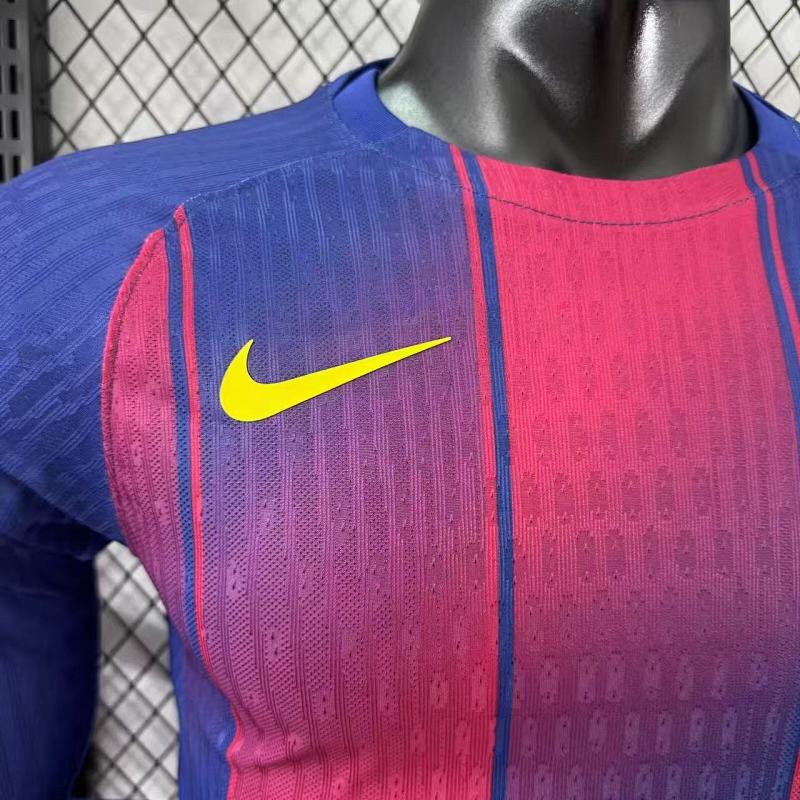 FC Barcelona Local Versión Jugador 2025/26 (Azul, Manga Larga) 6