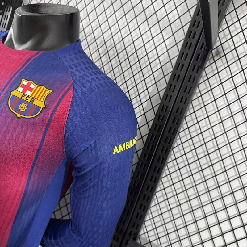 FC Barcelona Local Versión Jugador 2025/26 (Azul, Manga Larga) 9