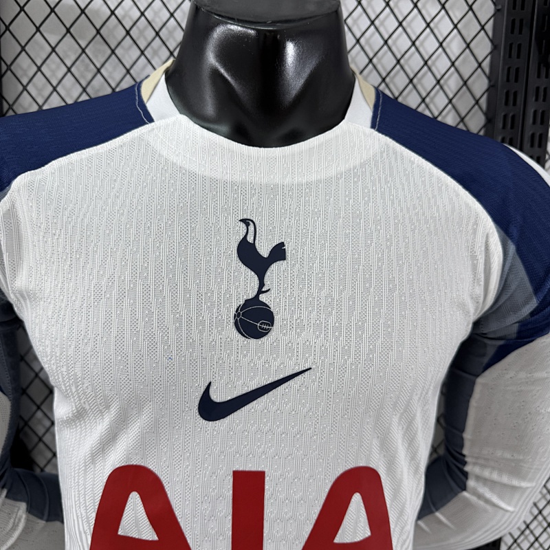 Tottenham Hotspur Local Versión Jugador 2025/26 (Blanca, Manga Larga) 3