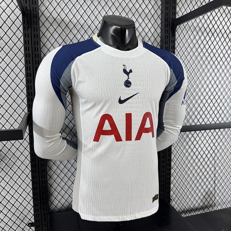 Tottenham Hotspur Local Versión Jugador 2025/26 (Blanca, Manga Larga) 4