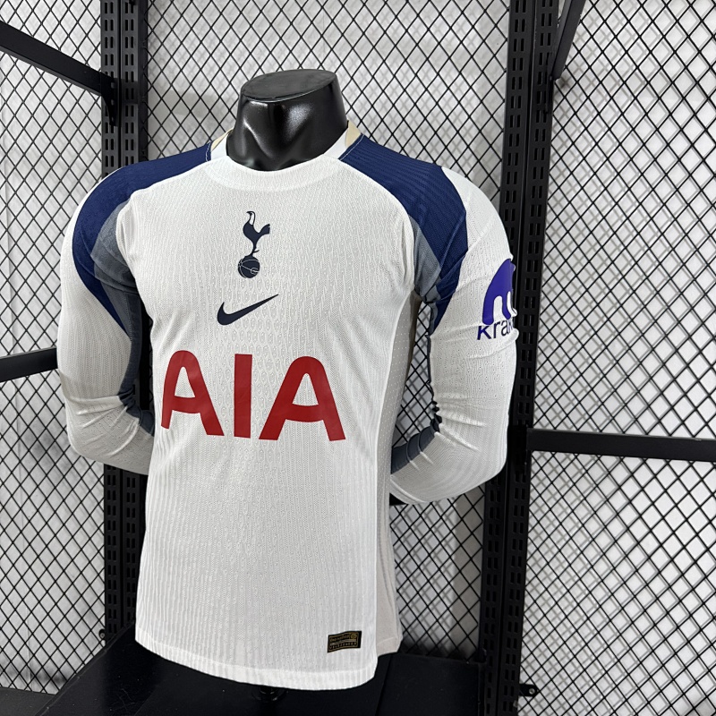 Tottenham Hotspur Local Versión Jugador 2025/26 (Blanca, Manga Larga) 5