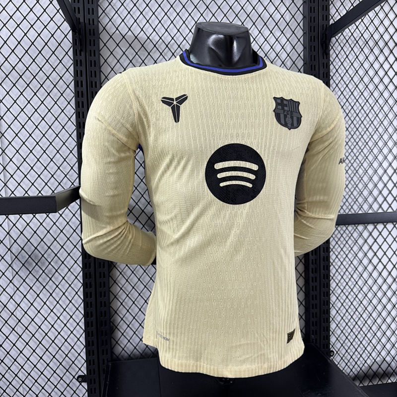 FC Barcelona Visitante Versión Jugador 2025/26 (Beige, Manga Larga) 5