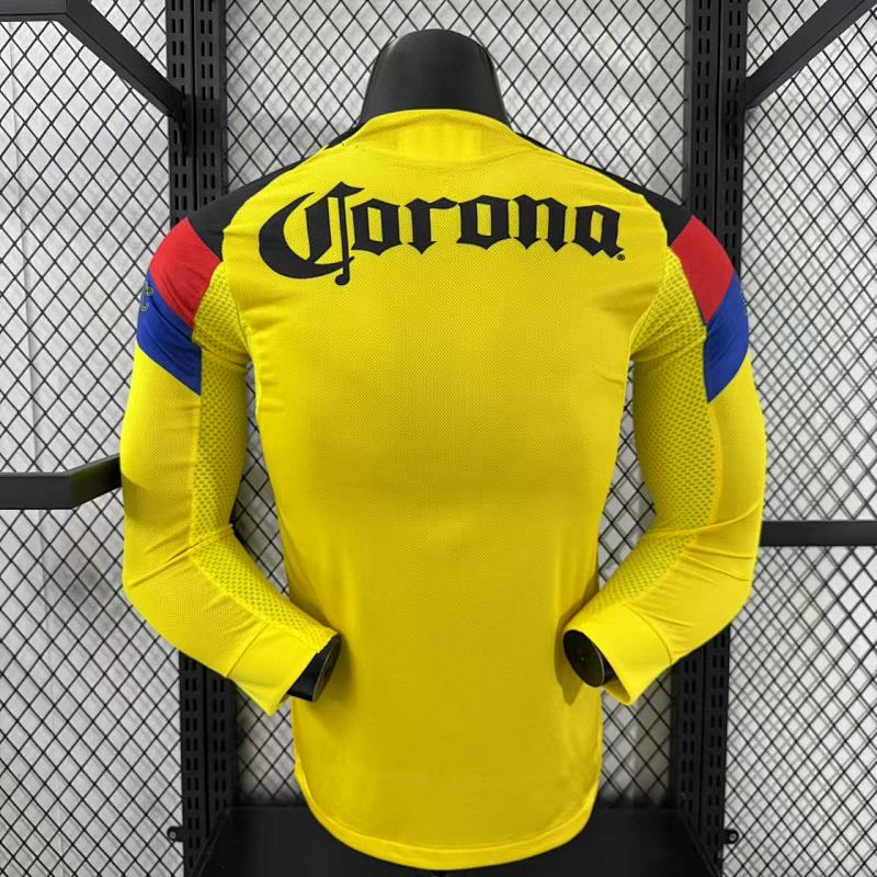 Club America Local Versión Jugador 2025/26 (Amarilla, Manga Larga) 2