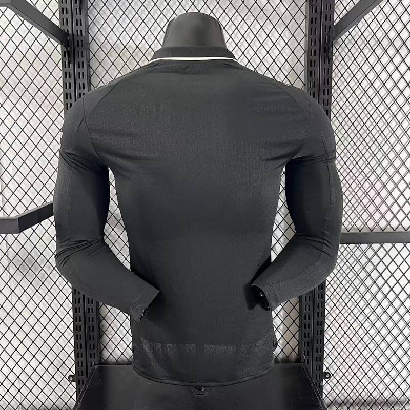 Manchester City Visitante Versión Jugador 2025/26 (Negra, Manga Larga) 2