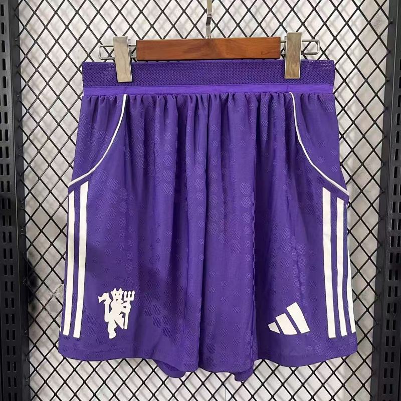 Manchester United Short Visitante Versión Jugador 2025/26 (Morado)