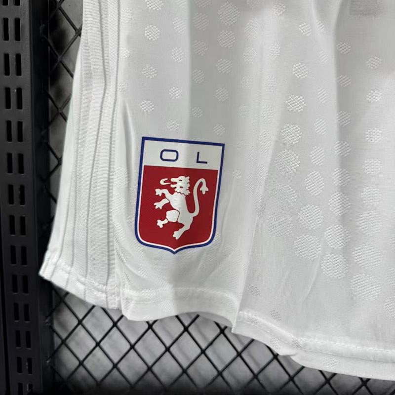 Olympique Lyon Short Local Versión Jugador 2025/26 (Blanco) 3