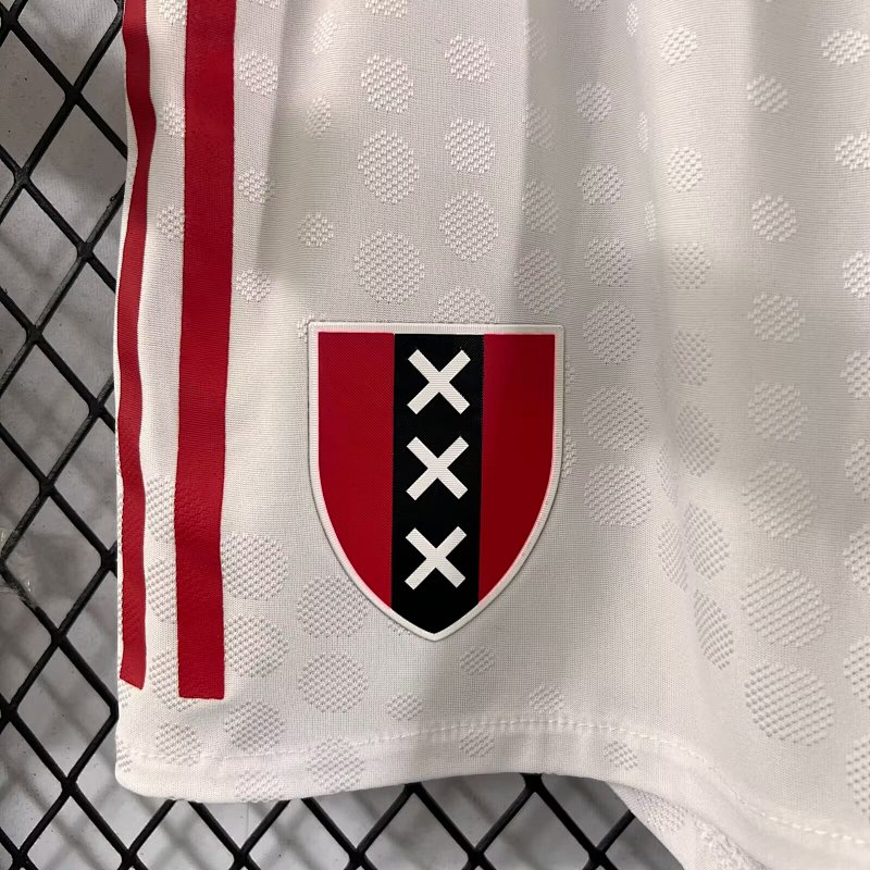 Ajax Short Aniversario Versión Jugador (Blanco) 2
