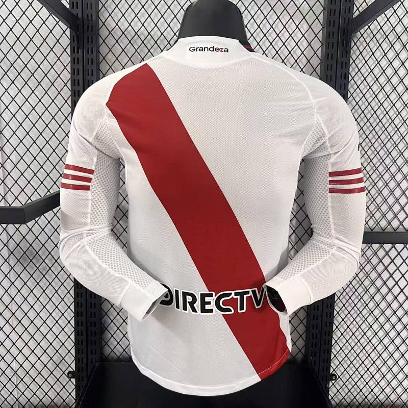 River Plate Local Versión Jugador 2025/26 (Blanca, Manga Larga) 2
