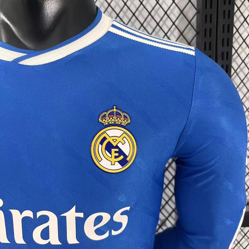 Real Madrid Tercera Versión Jugador 2025/26 (Azul, Manga Larga) 5