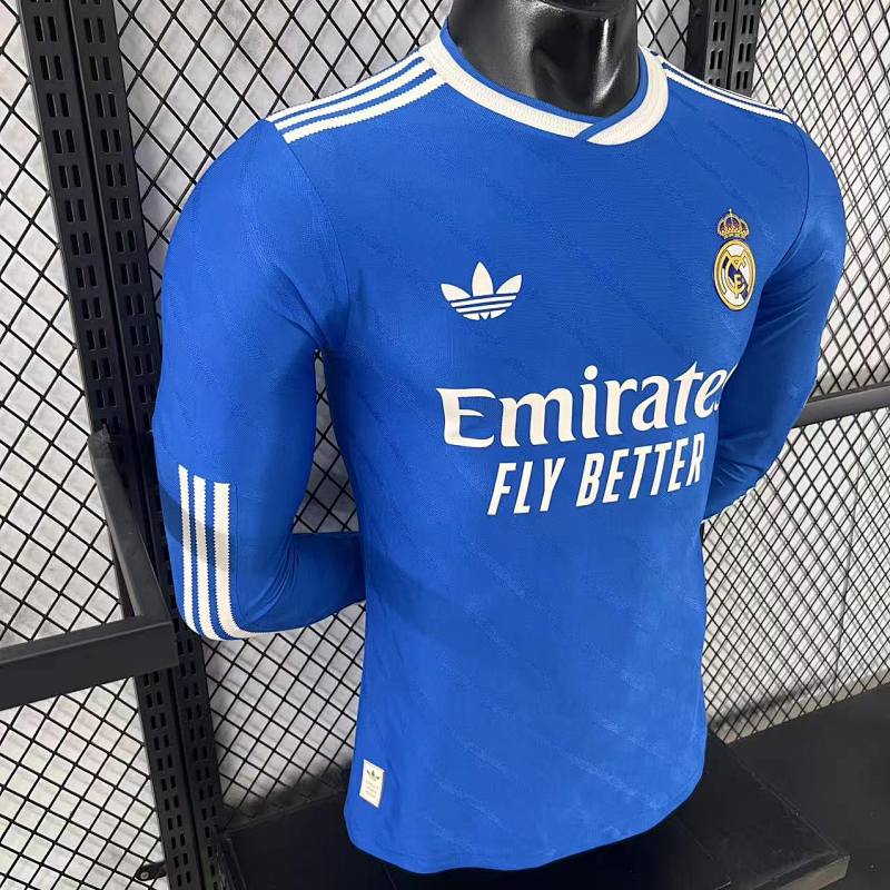 Real Madrid Tercera Versión Jugador 2025/26 (Azul, Manga Larga) 6