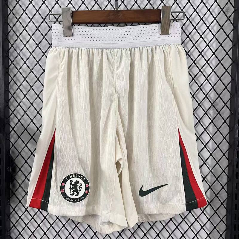 Chelsea Short Visitante Versión Jugador 2025/26 (Blanco)