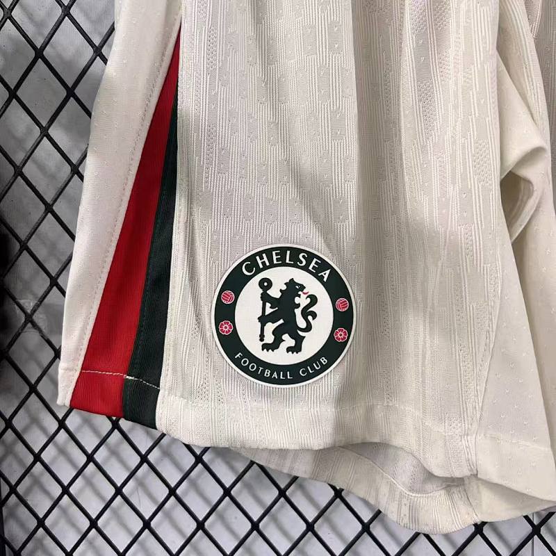 Chelsea Short Visitante Versión Jugador 2025/26 (Blanco) 3