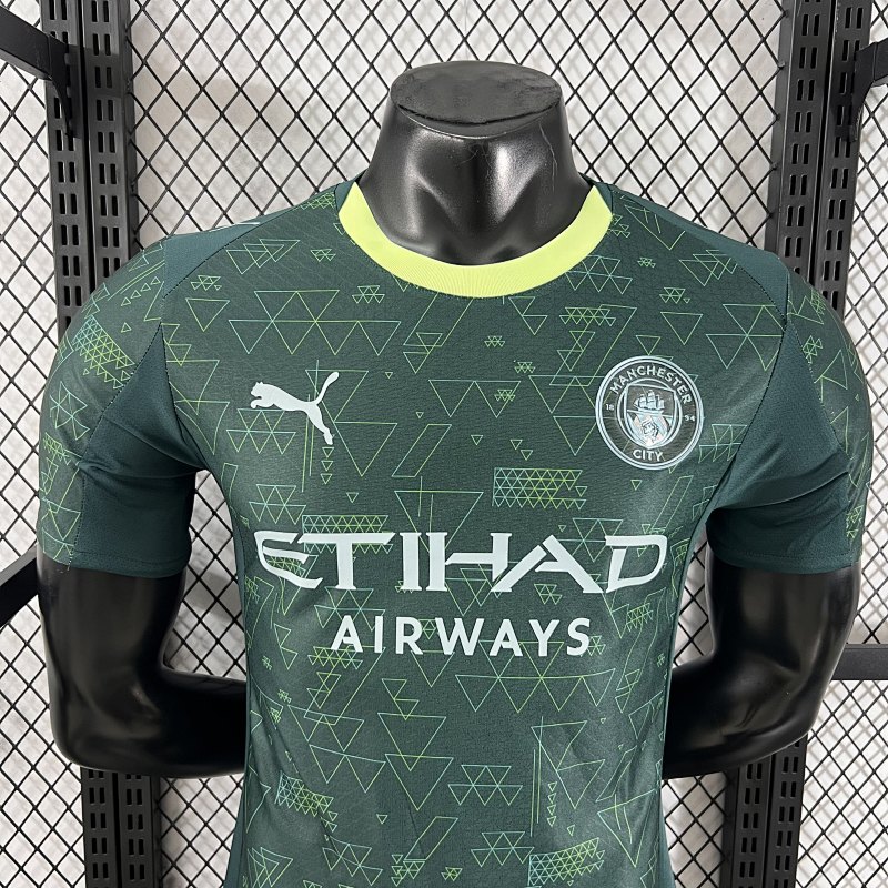 Manchester City Cuarta Versión Jugador 2025/26 (Verde) 6