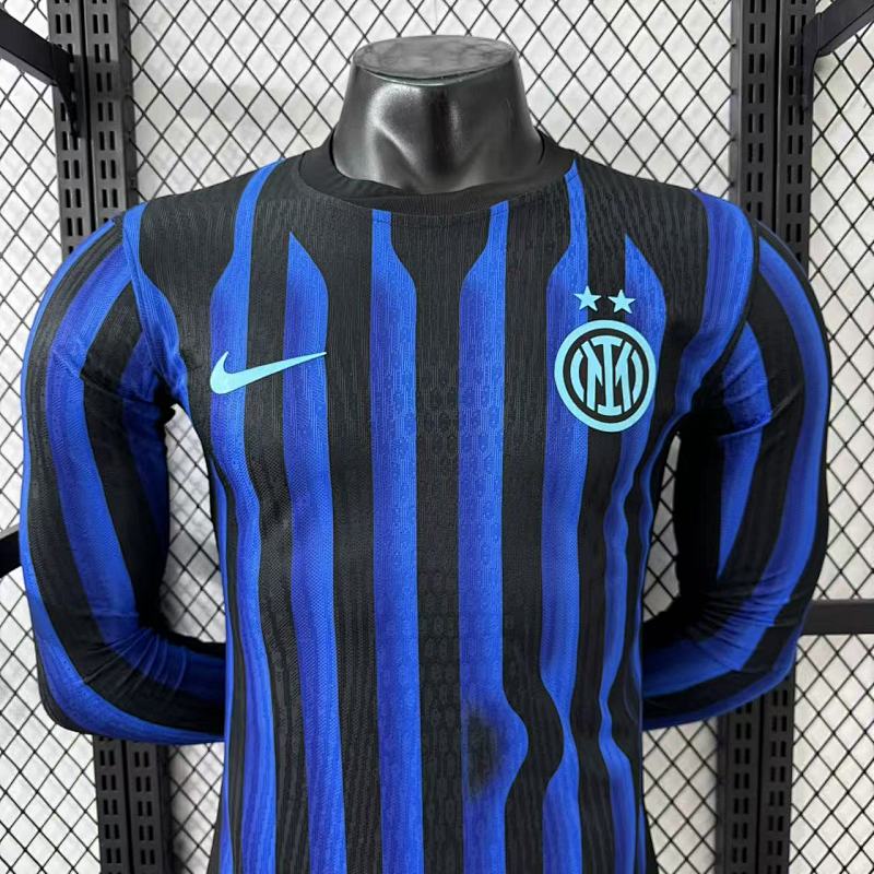 Inter Milan Local Versión Jugador 2025/26 (Azul, Manga Larga) 3