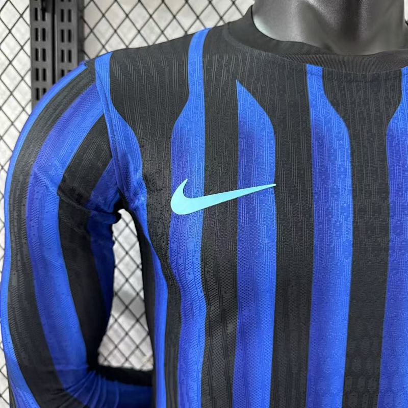 Inter Milan Local Versión Jugador 2025/26 (Azul, Manga Larga) 4