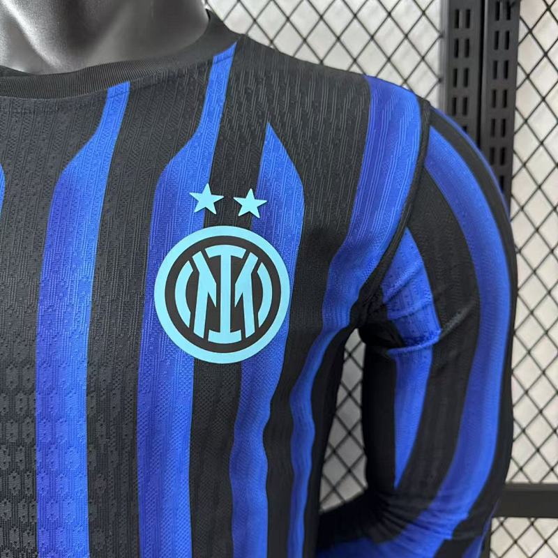 Inter Milan Local Versión Jugador 2025/26 (Azul, Manga Larga) 5