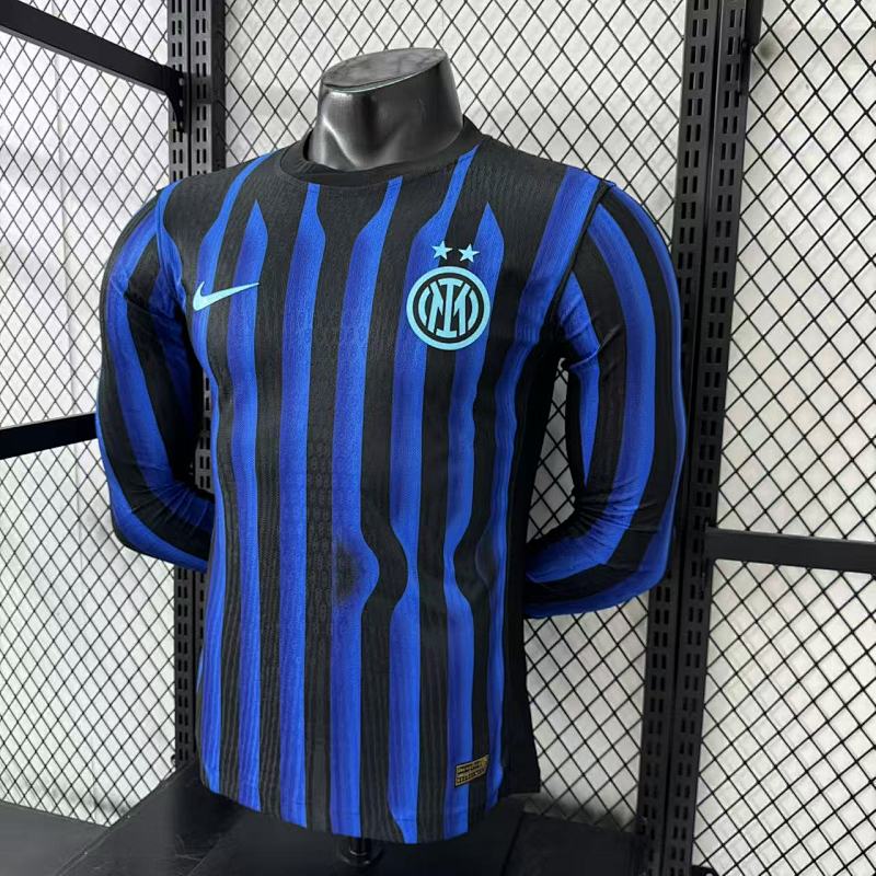 Inter Milan Local Versión Jugador 2025/26 (Azul, Manga Larga) 7