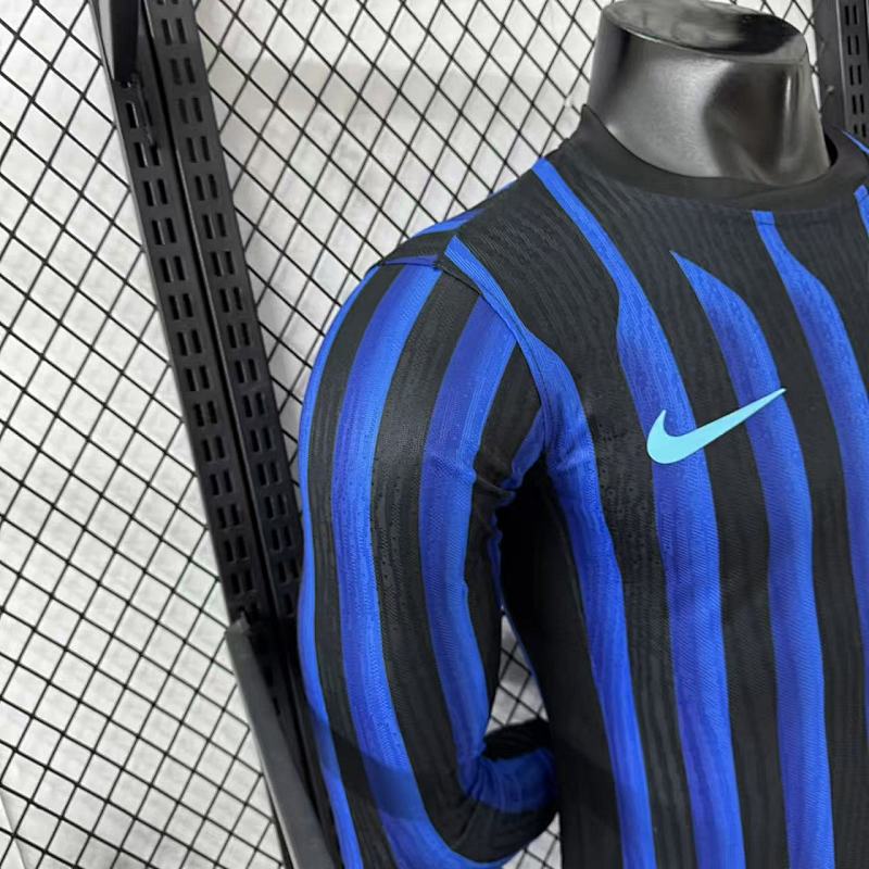 Inter Milan Local Versión Jugador 2025/26 (Azul, Manga Larga) 8