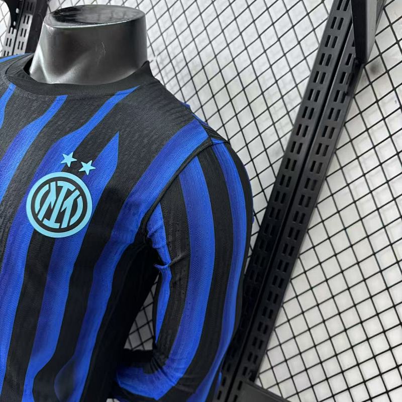 Inter Milan Local Versión Jugador 2025/26 (Azul, Manga Larga) 9