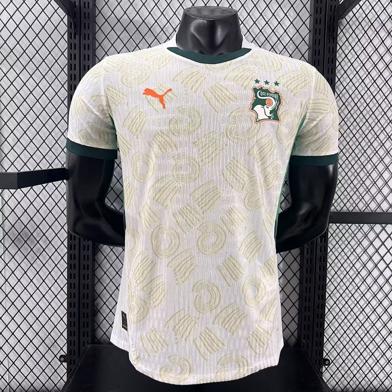 Costa de Marfil Visitante Versión Jugador 2025/26 (Blanca)