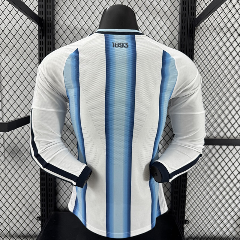 Argentina Local Versión Jugador 2026 (Blanca, Manga Larga) 2