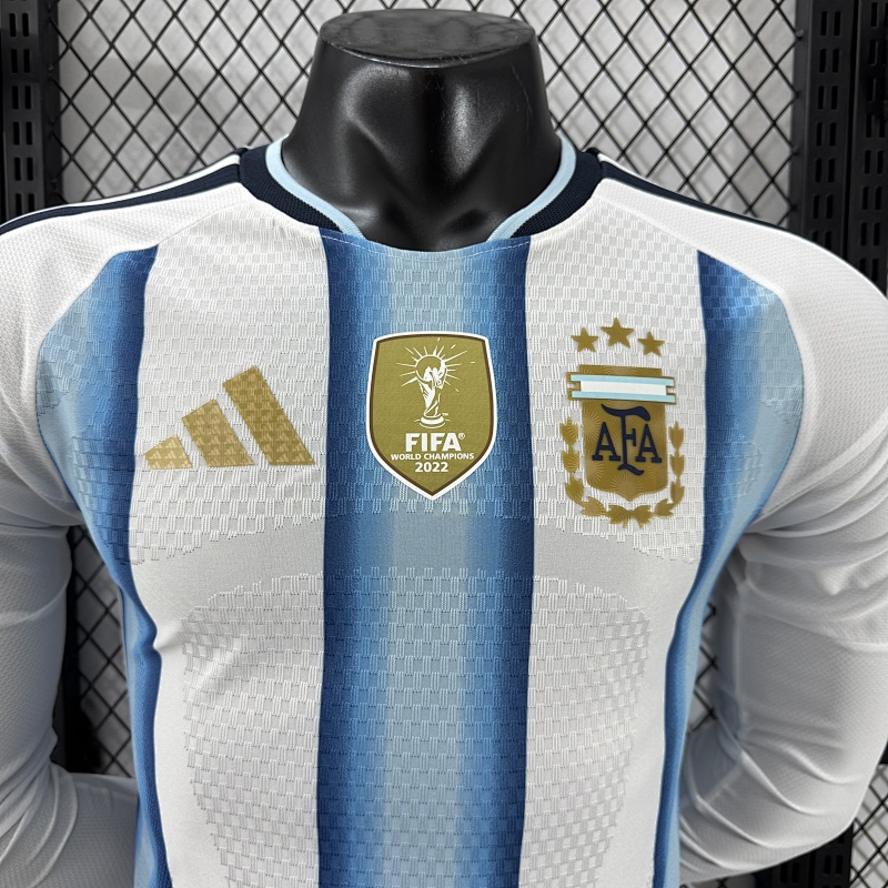 Argentina Local Versión Jugador 2026 (Blanca, Manga Larga) 3