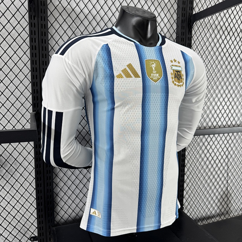 Argentina Local Versión Jugador 2026 (Blanca, Manga Larga) 6