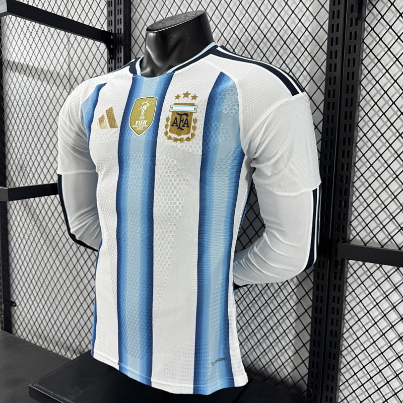 Argentina Local Versión Jugador 2026 (Blanca, Manga Larga) 7
