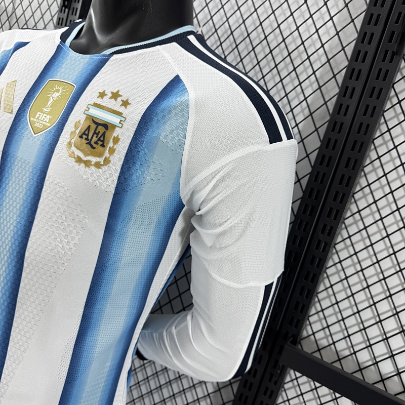 Argentina Local Versión Jugador 2026 (Blanca, Manga Larga) 9