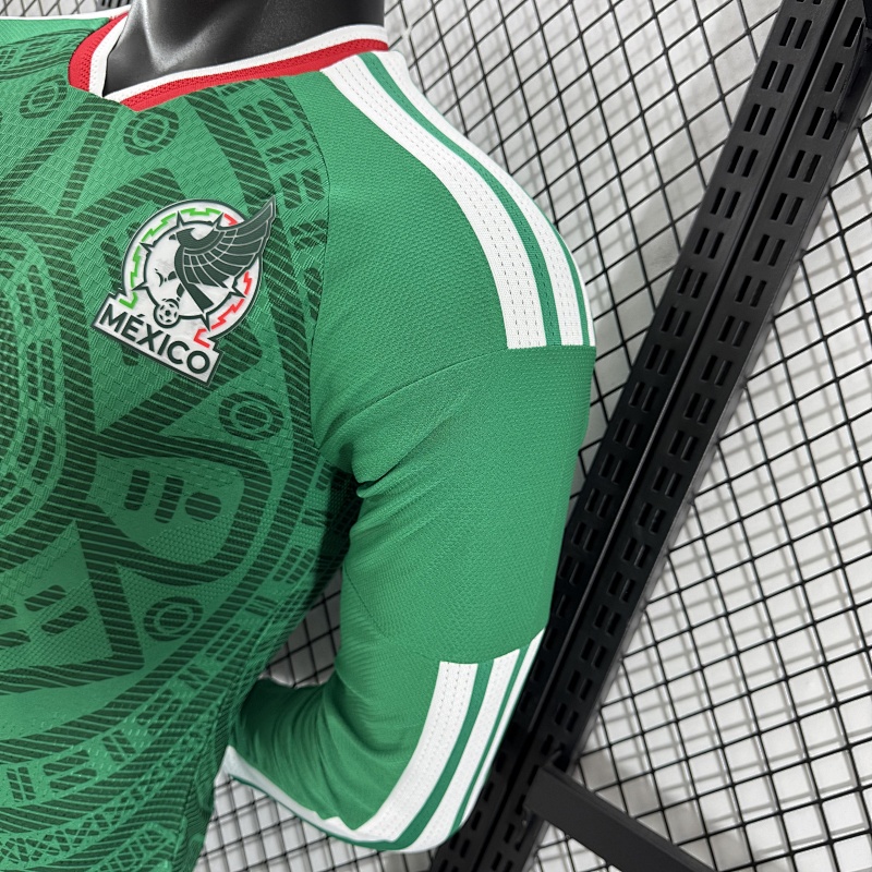 México Local Versión Jugador 2026 (Verde, Manga Larga) 2