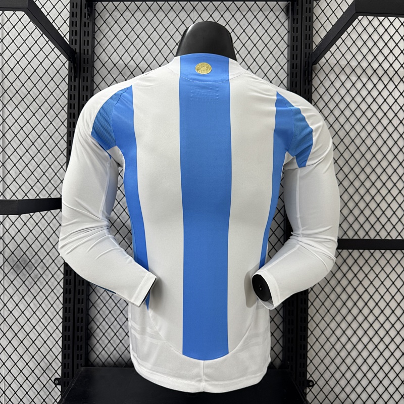 Argentina Local Versión Jugador 2024 (Blanca, Manga Larga) 11