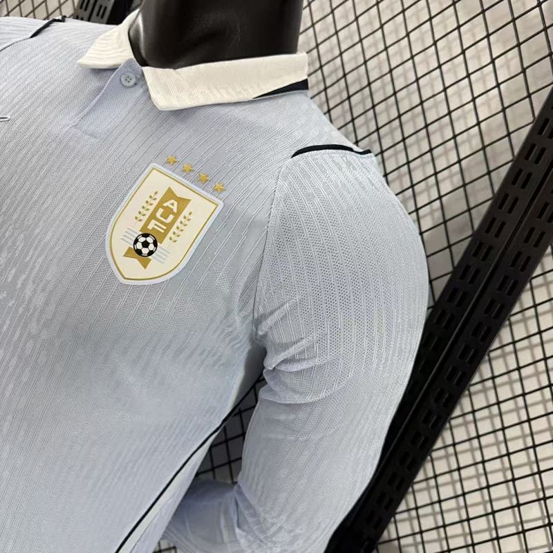 Uruguay Local Versión Jugador 2026 (Blanca, Manga Larga) 5