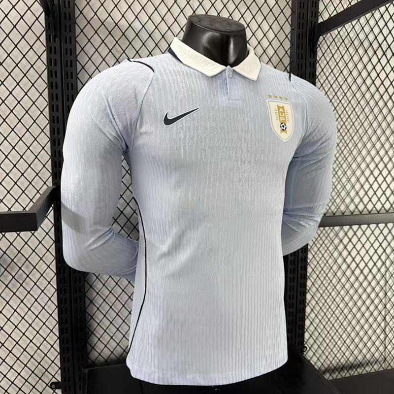 Uruguay Local Versión Jugador 2026 (Blanca, Manga Larga) 8
