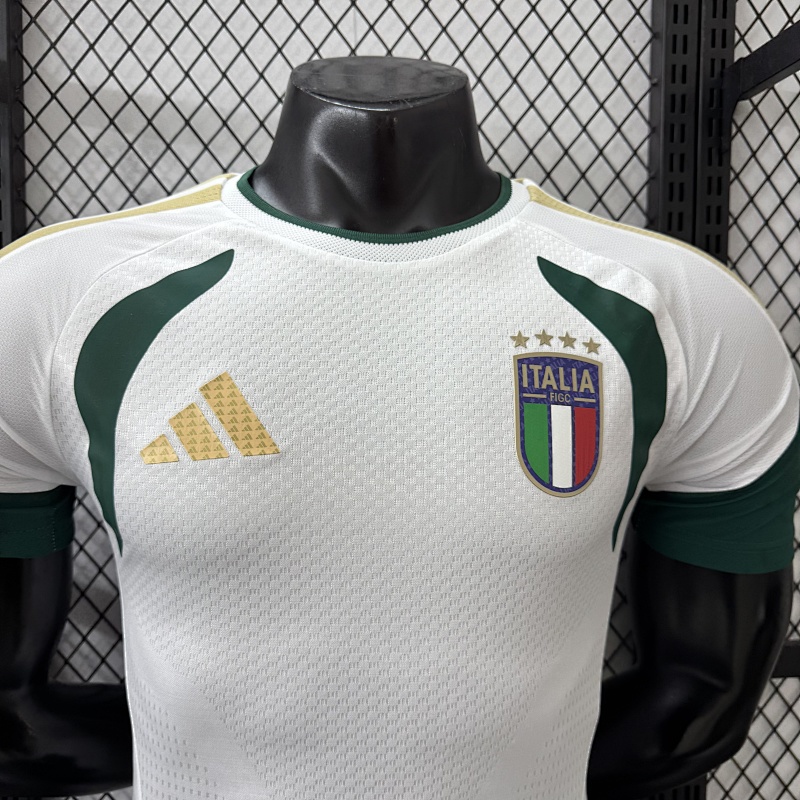 Italia Camiseta de Entrenamiento Versión Jugador 2026 (Blanca) 3