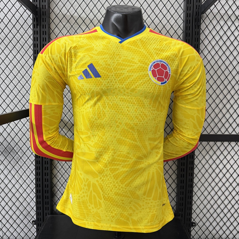 Colombia Local Versión Jugador 2026 (Amarilla, Manga Larga)