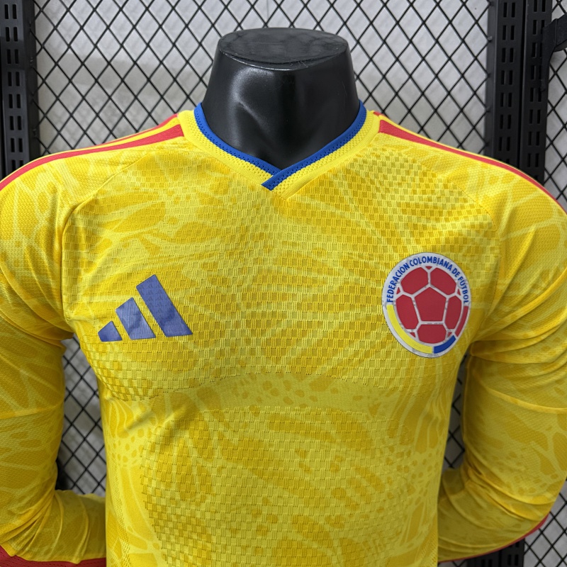 Colombia Local Versión Jugador 2026 (Amarilla, Manga Larga) 11