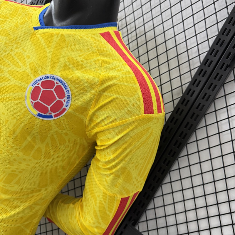 Colombia Local Versión Jugador 2026 (Amarilla, Manga Larga) 5