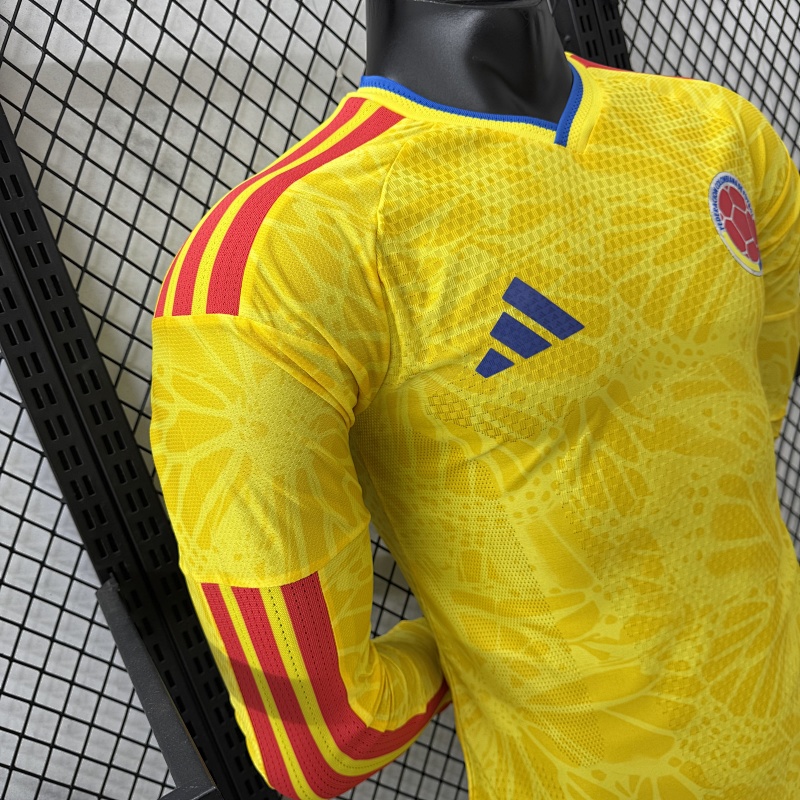 Colombia Local Versión Jugador 2026 (Amarilla, Manga Larga) 6