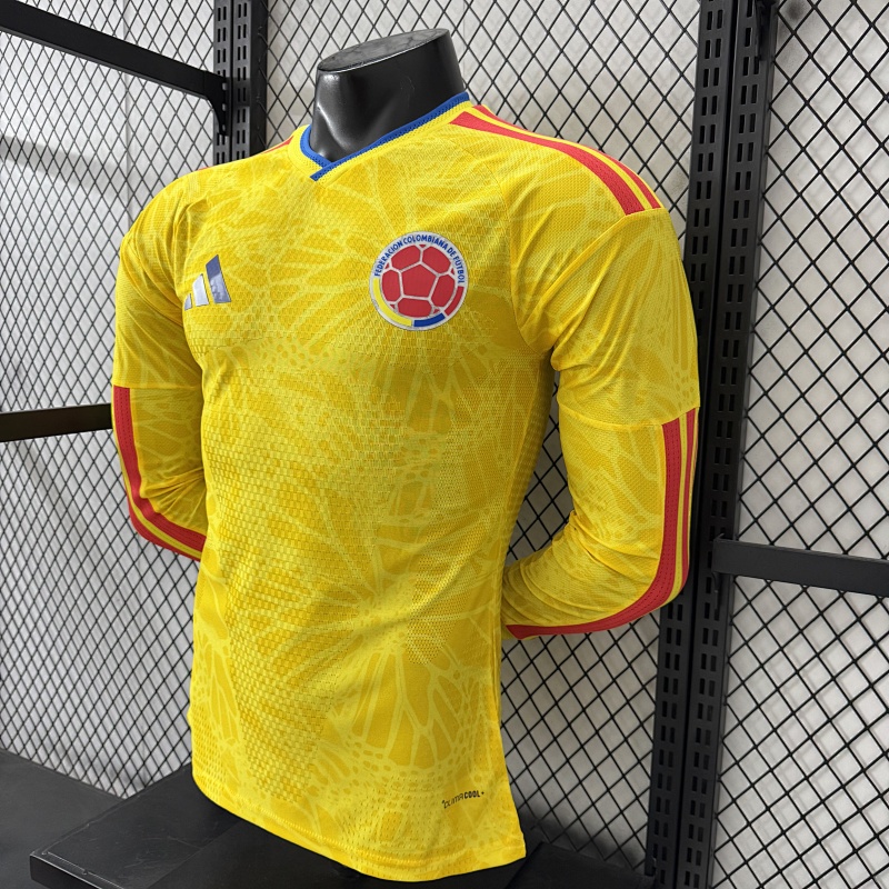 Colombia Local Versión Jugador 2026 (Amarilla, Manga Larga) 7