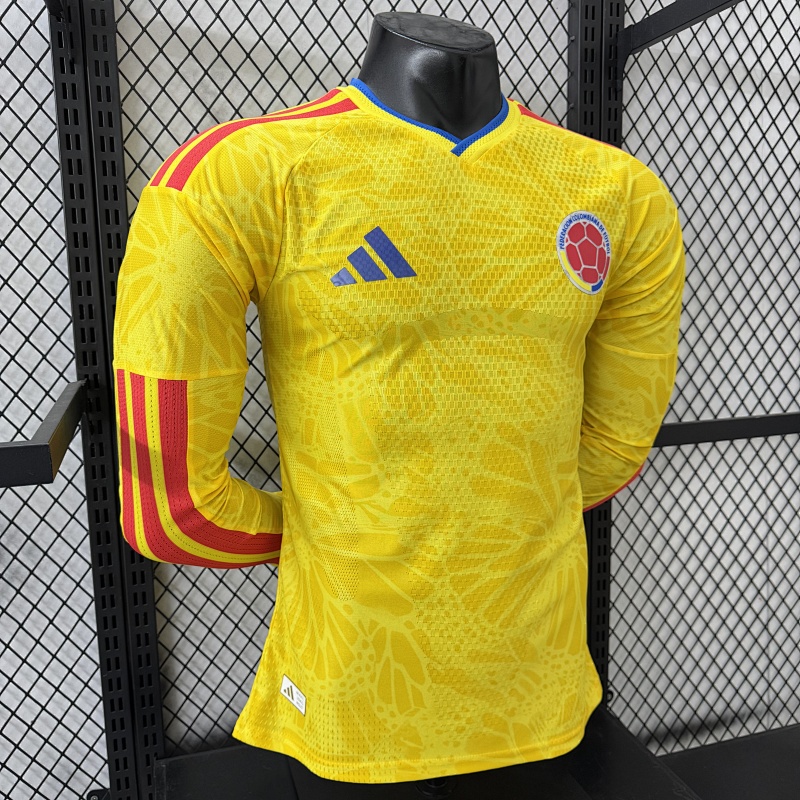 Colombia Local Versión Jugador 2026 (Amarilla, Manga Larga) 8