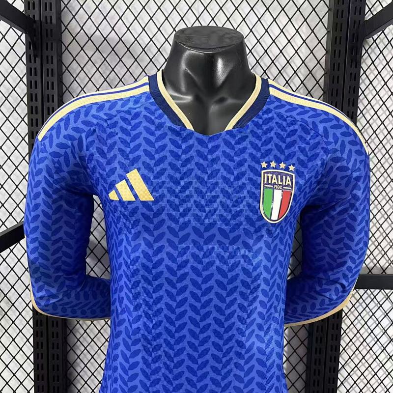 Italia Local Versión Jugador 2026 (Azul, Manga Larga) 3